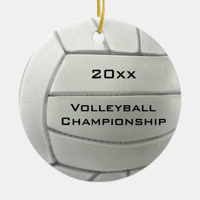 Volleyball Design Round Ornament (Framsidan)