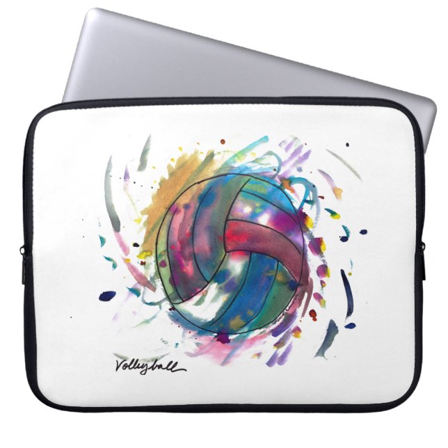Volleyball Electronics Bag av Emma & Evan Laptop Fodral (Framsidan)