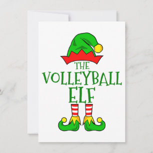 Volleyball Elf-julhälsningskort Julkort