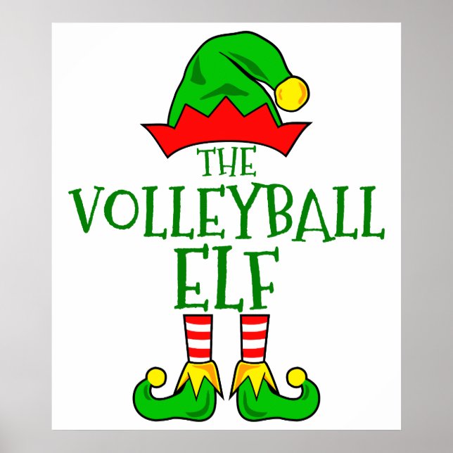 Volleyball Elf Poster (Framsidan)