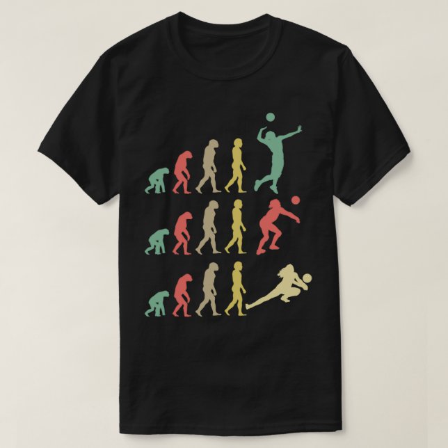 Volleyball evolution 7 t shirt (Design framsida)