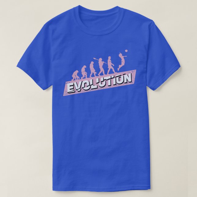 Volleyball Evolution Girl Gift T Shirt (Design framsida)