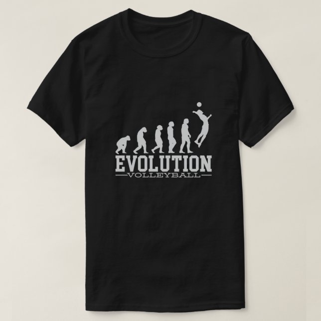 Volleyball Evolution Volley Player Coach Hitter Se T Shirt (Design framsida)