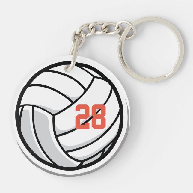 Volleyball Fläkt Klubb White Black Orange Sports T (Baksidan)