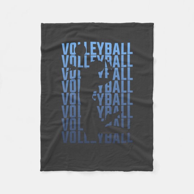 Volleyball Fleecefilt (Framsidan)