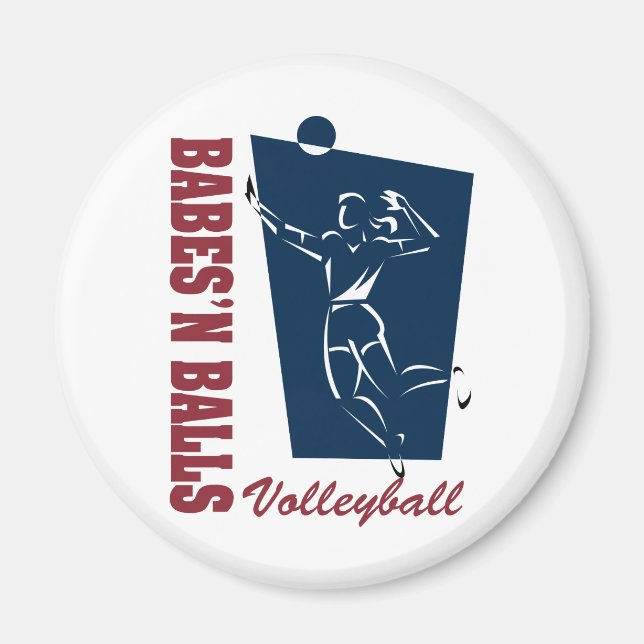 Volleyball för kvinnor magnet (Framsidan)