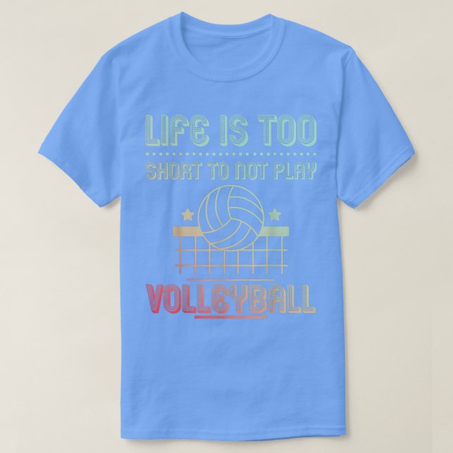 Volleyball för manar och kvinnliga volleyball-spel t shirt (Design framsida)