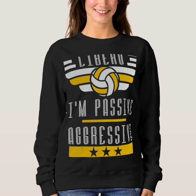 Volleyball För manar och Women Volleyball Libero 6 T Shirt (Framsida)