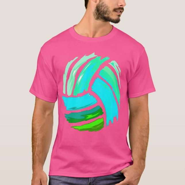 Volleyball för ns och Vuxnor T Shirt (Framsida)