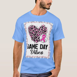 Volleyball Game Day Vibes Leopard Volleyball Breas T Shirt