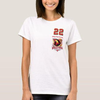 Volleyball Germany black red gold woman Team T Shirt