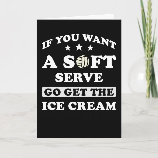 Volleyball Gift roligt Kort (Framsida)