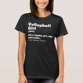 Volleyball Girl Funny Definition Volleyball Älskar T Shirt