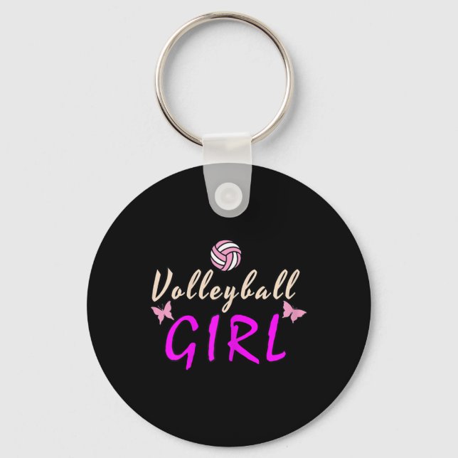 Volleyball Girl Nyckelring (Framsida)