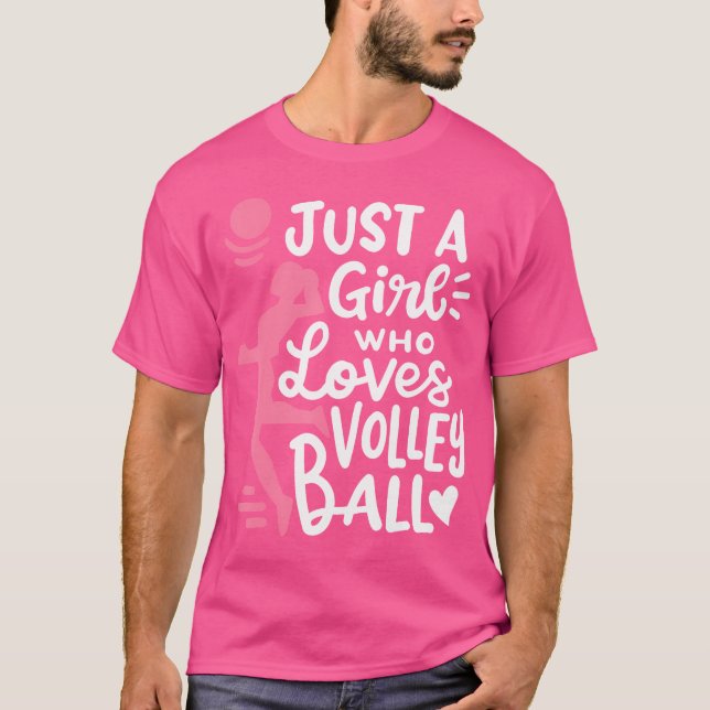 Volleyball Girl T Shirt (Framsida)