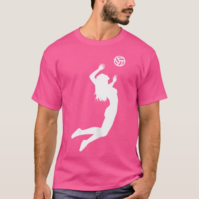 Volleyball Girl T Shirt (Framsida)