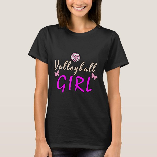Volleyball Girl T Shirt (Framsida)
