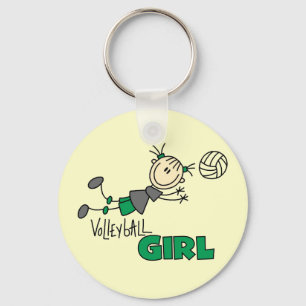 Volleyball Girl Tshirts och Gifts Nyckelring