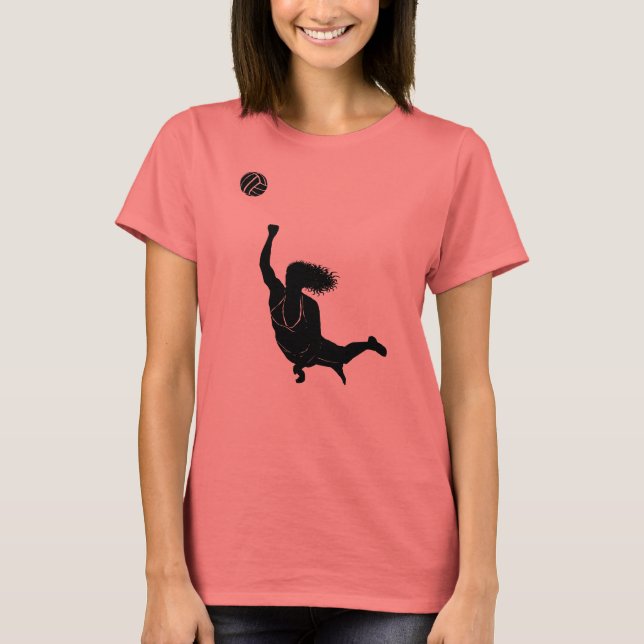 Volleyball Girl V T-shirt (Framsida)