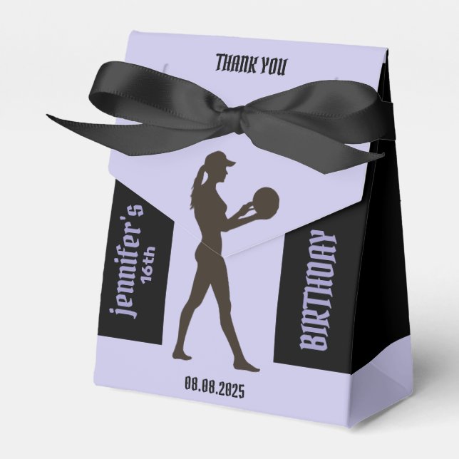Volleyball Girl, Volleyball Player Gift, födelseda Presentaskar (Framsidan Sidan)