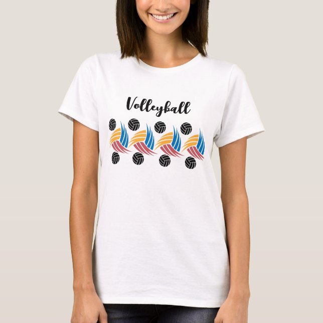 Volleyball Girl, Volleyball Player Gift, födelseda T Shirt (Framsida)