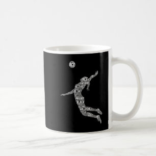 Volleyball Girl Women Youth Player Kaffemugg