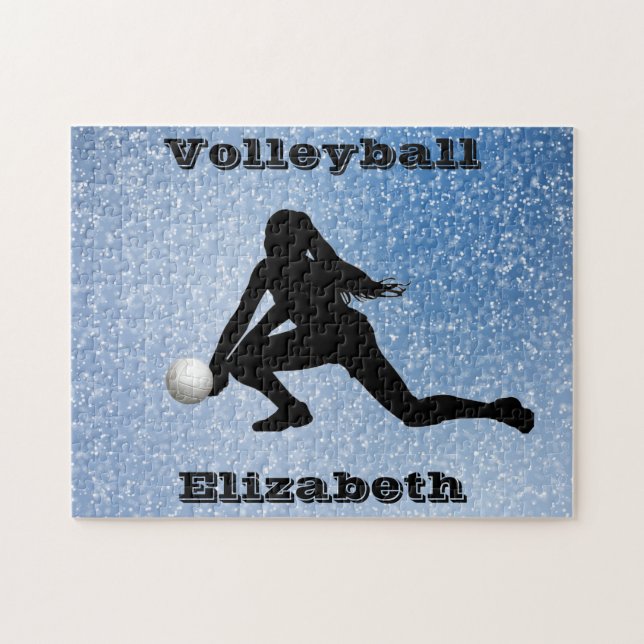 Volleyball Glam Jigszle Puzzle Pussel (Horisontell)