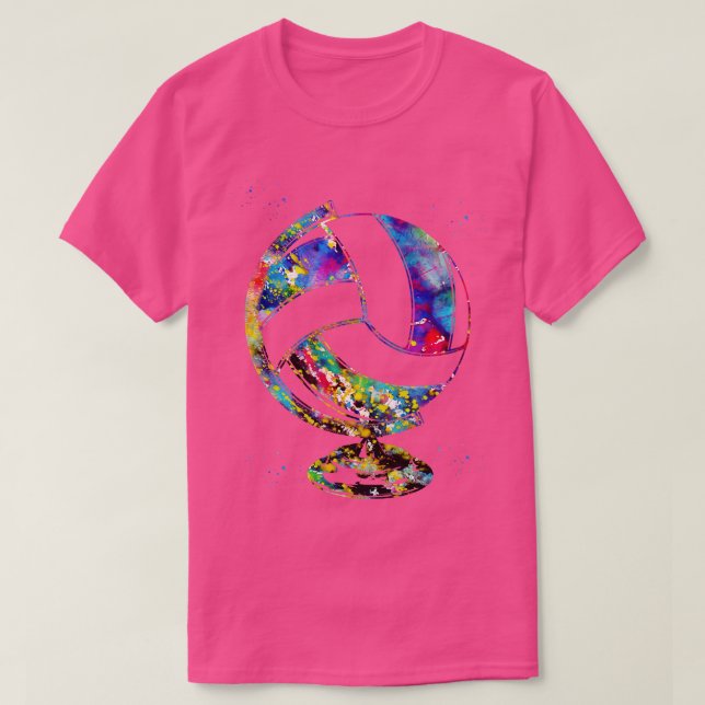 Volleyball Globe 2 T Shirt (Design framsida)