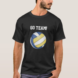 Volleyball, Go Team Anpassade Manar mot Shirt T-shirt