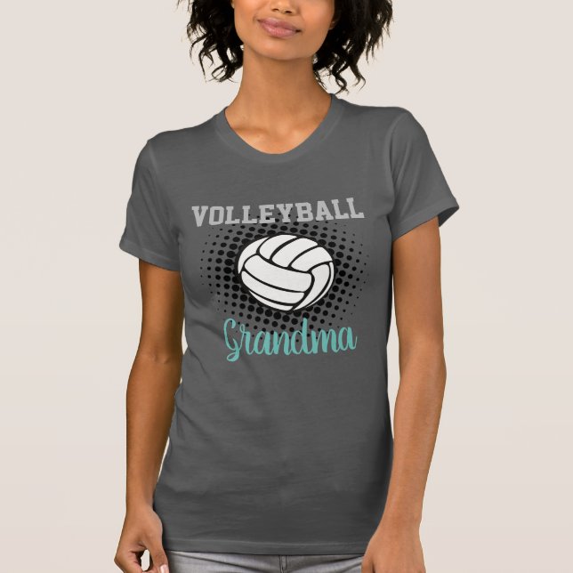 Volleyball Grandma Nana Meemaw Mamma Tshirt T Shirt (Framsida)