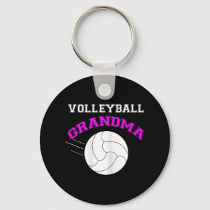 Volleyball Grandma Support Nyckelring