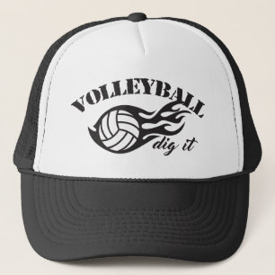Volleyball Gräver den Truckerkepsar