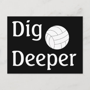 Volleyball Gräver det Vykort