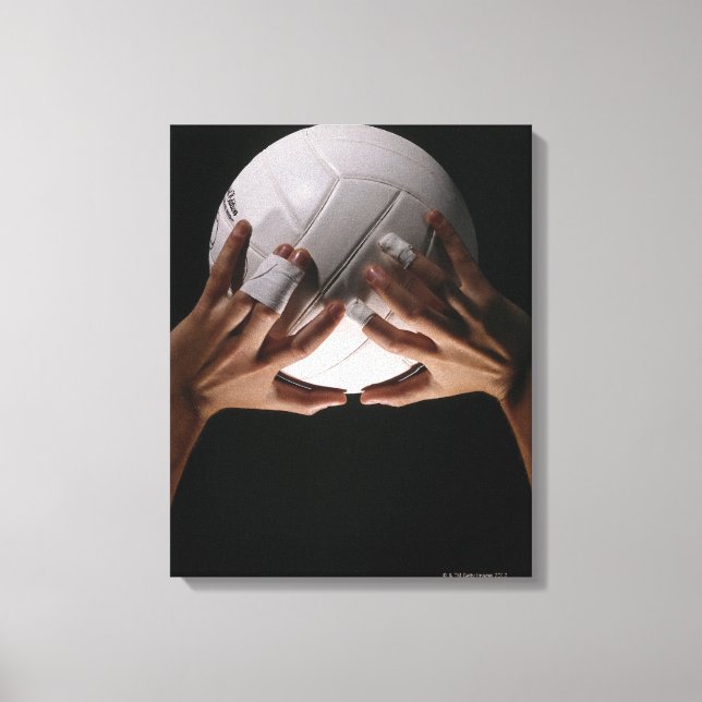 Volleyball Händer Canvastryck (Framsida)
