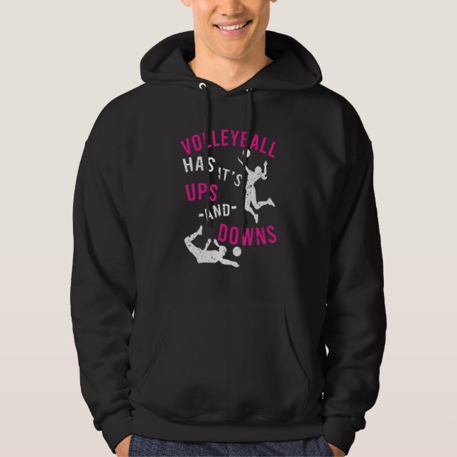 Volleyball har det... och Downs Apparel Hoodie (Framsida)
