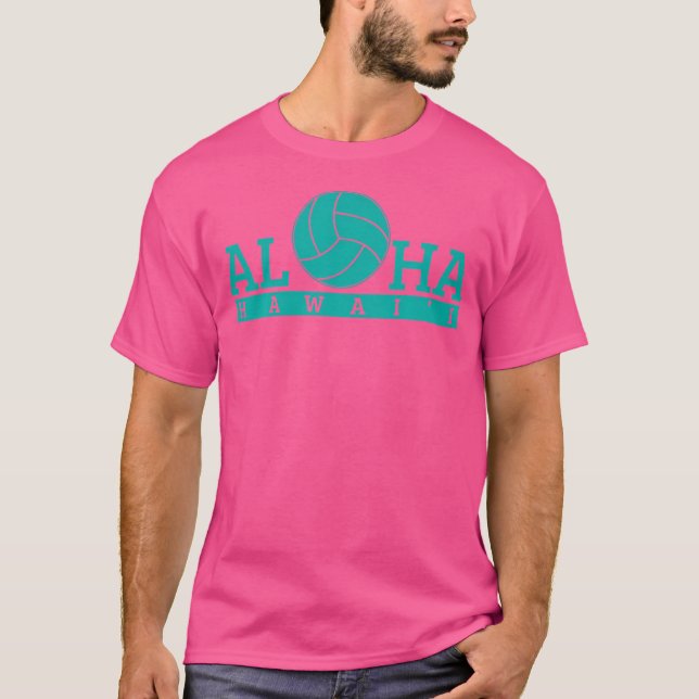 Volleyball Hawaii Hawaii Beach Aloha T Shirt (Framsida)