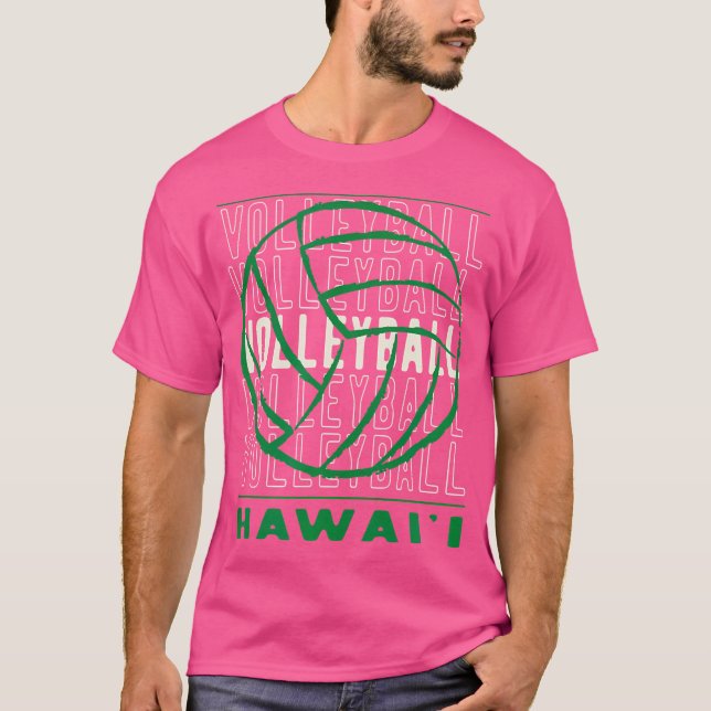 Volleyball Hawaii T Shirt (Framsida)
