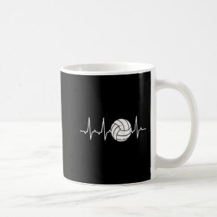 Volleyball Heartslag Cute Roligt Kaffemugg