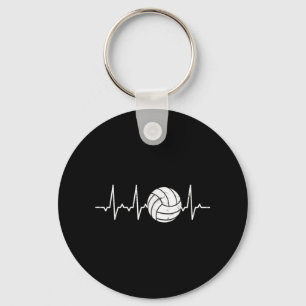 Volleyball Heartslag Cute Roligt Nyckelring