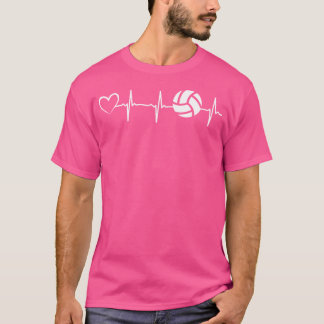 Volleyball Heartslag Heart Volleyballer Beach Voll T Shirt