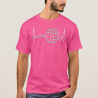 Volleyball Heartslag Volleyball Player Volleyballe T Shirt