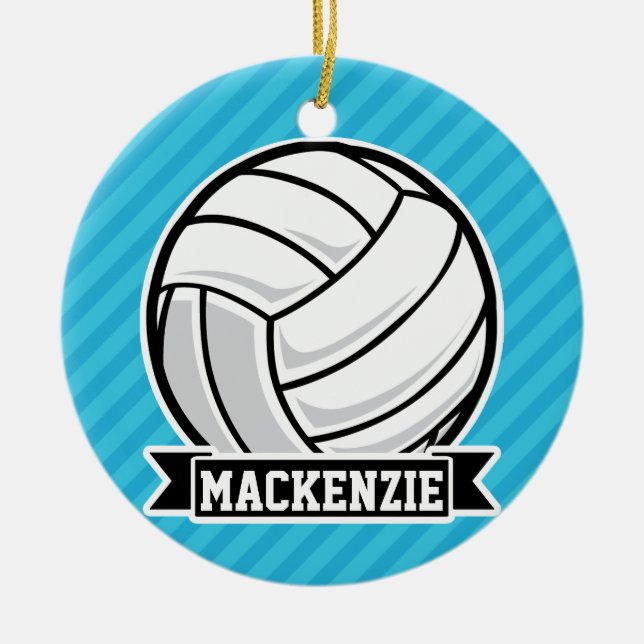 Volleyball; Himlar Blue Rand Julgransprydnad Keramik (Framsidan)