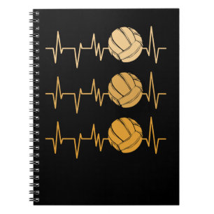 Volleyball-hjärtslag EKG puls 88 Volle Anteckningsbok