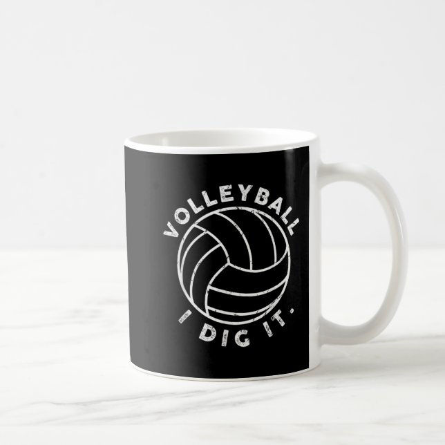 Volleyball I Dig It Fun  Kaffemugg (Höger)