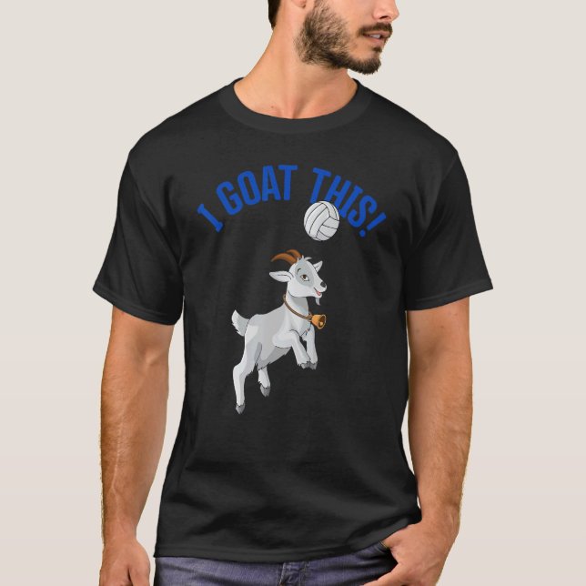 Volleyball I Goat och Volleyball Player 1 T Shirt (Framsida)