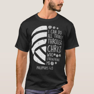 Volleyball i kan göra sak Bible Verse Jesus G T Shirt
