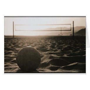 Volleyball i Sand Hälsningskort