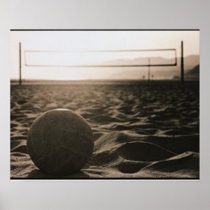 Volleyball i Sand Poster