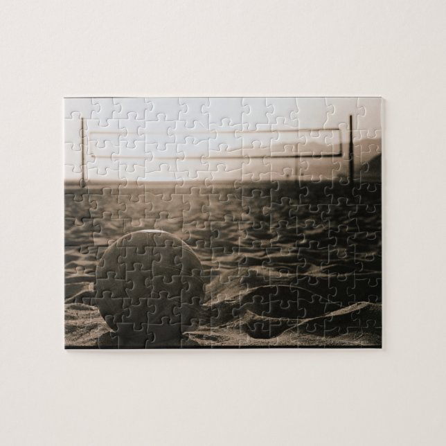 Volleyball i Sand Pussel (Horisontell)