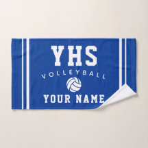Volleyball Icon, Custom Name & School, Team Gift H